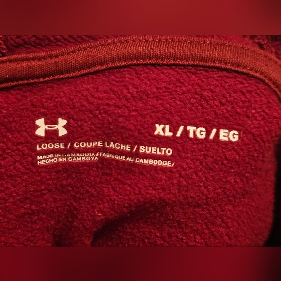 Under‎ Armour Hustle Fleece Hoodie Size XL - Picture 5 of 8
